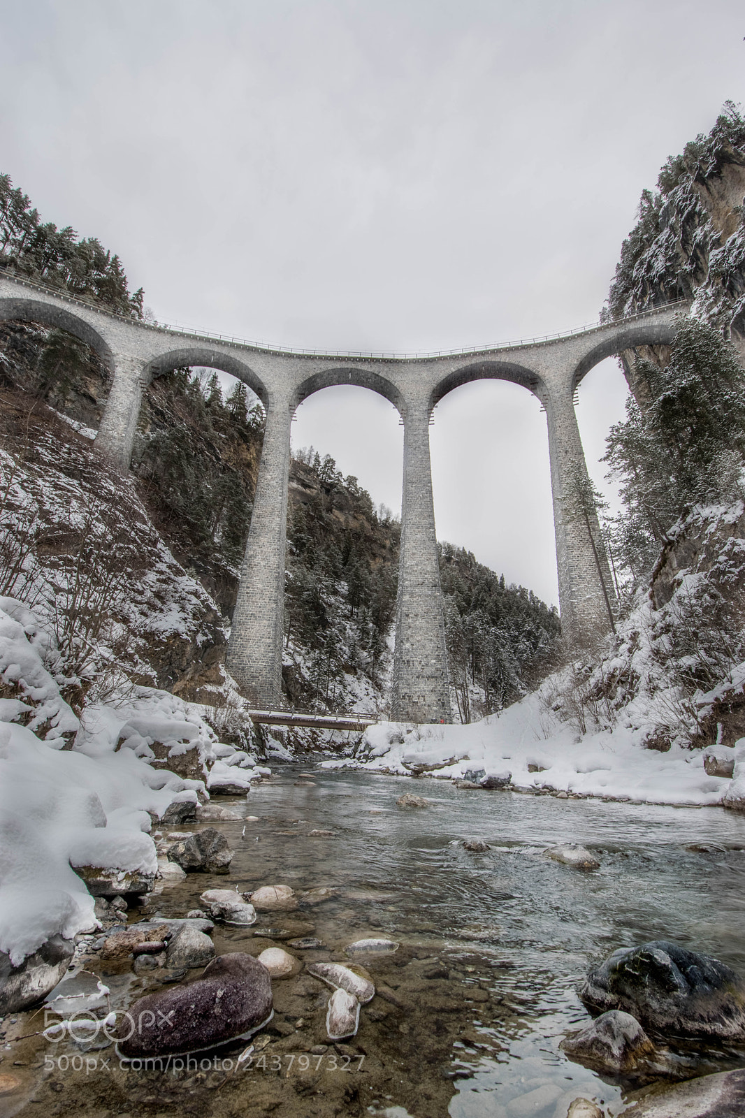 Nikon D5500 sample photo. Landwasserviadukt, switzerland photography