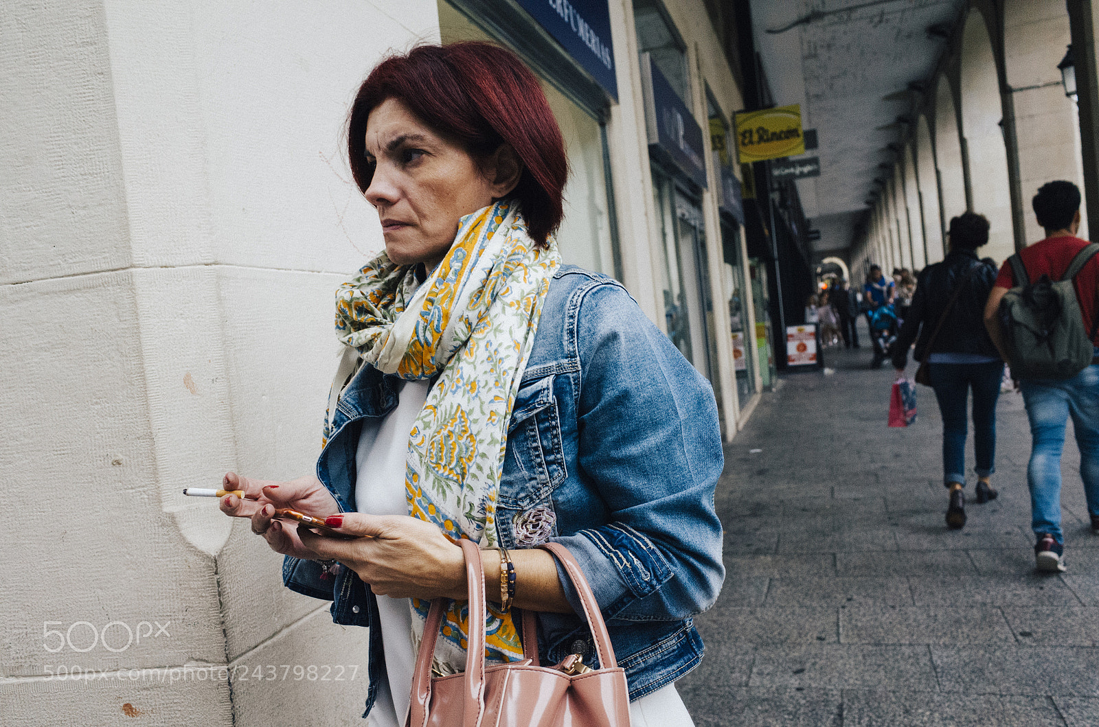 Ricoh GR II sample photo. Smoking woman #8 photography
