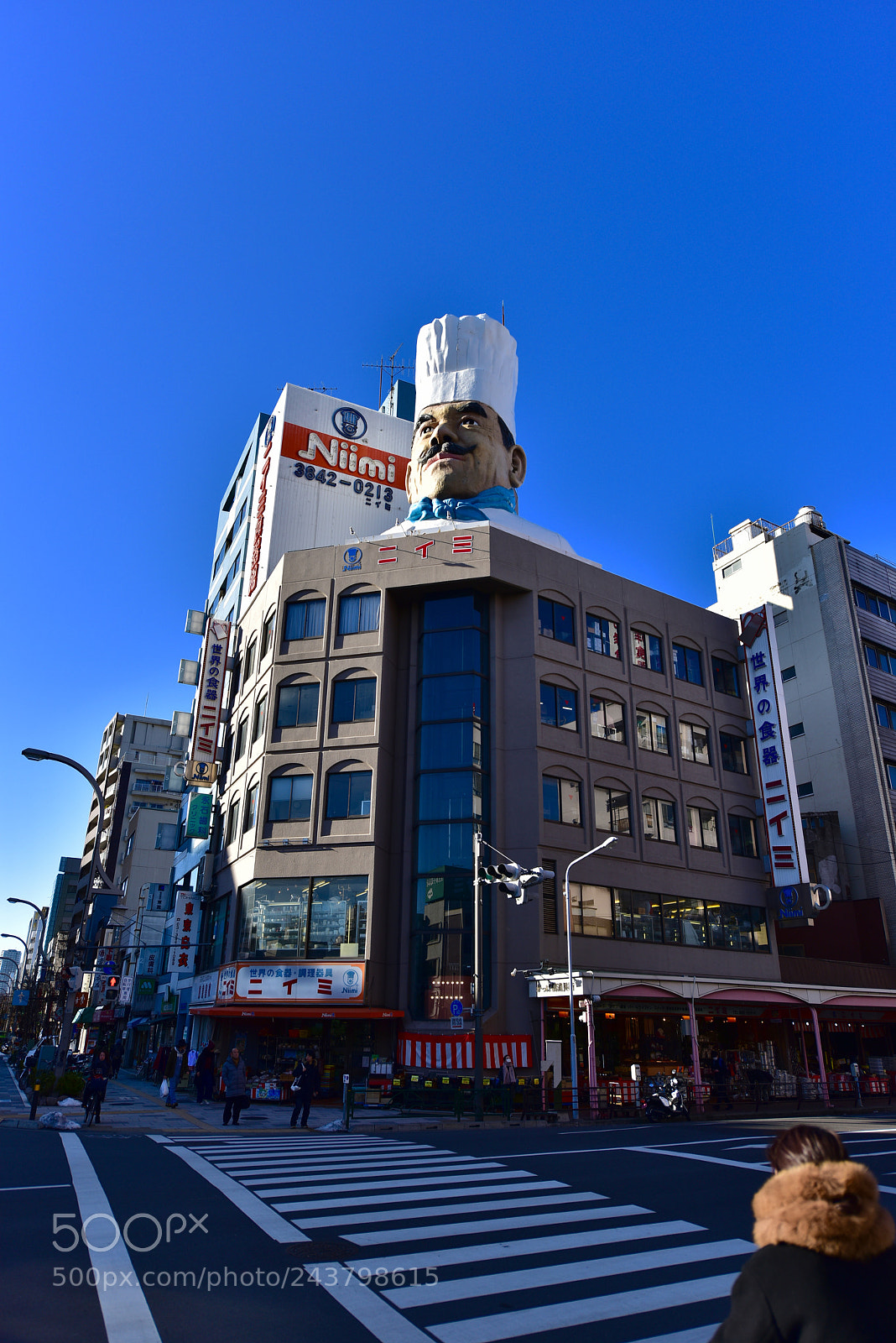 Nikon D810 sample photo. The big chef kappabashi photography