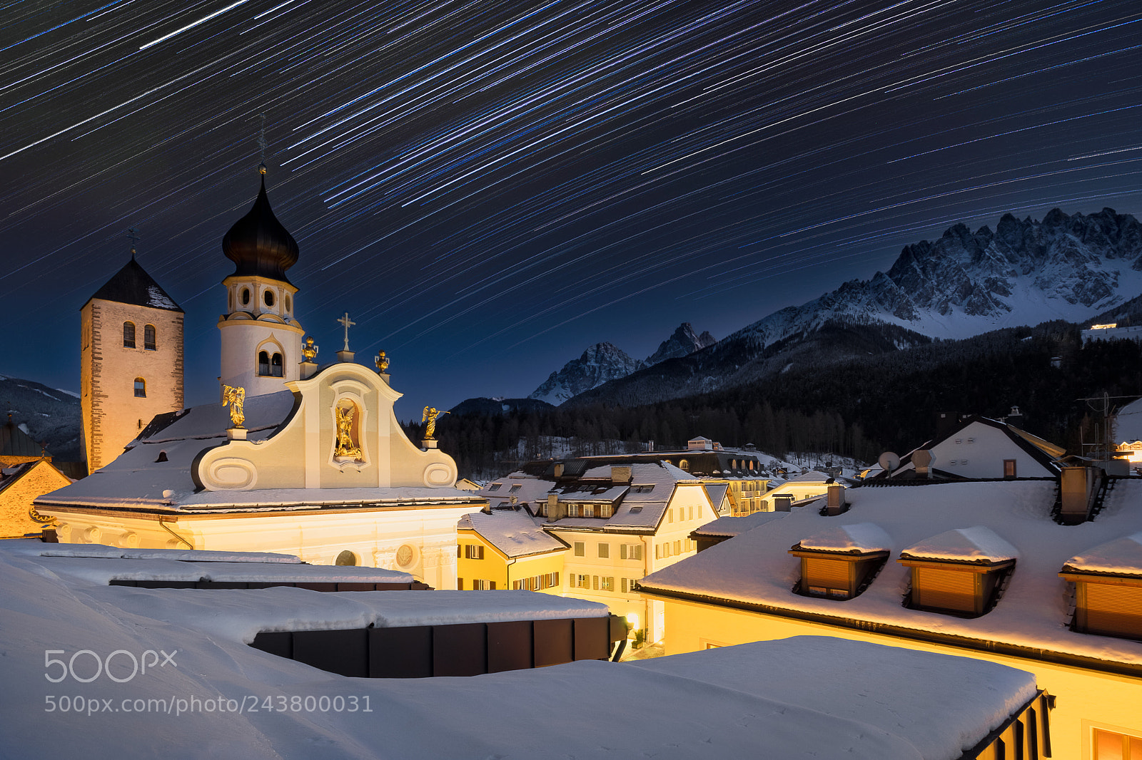 Fujifilm X-T2 sample photo. Startrailing in the dolomites photography
