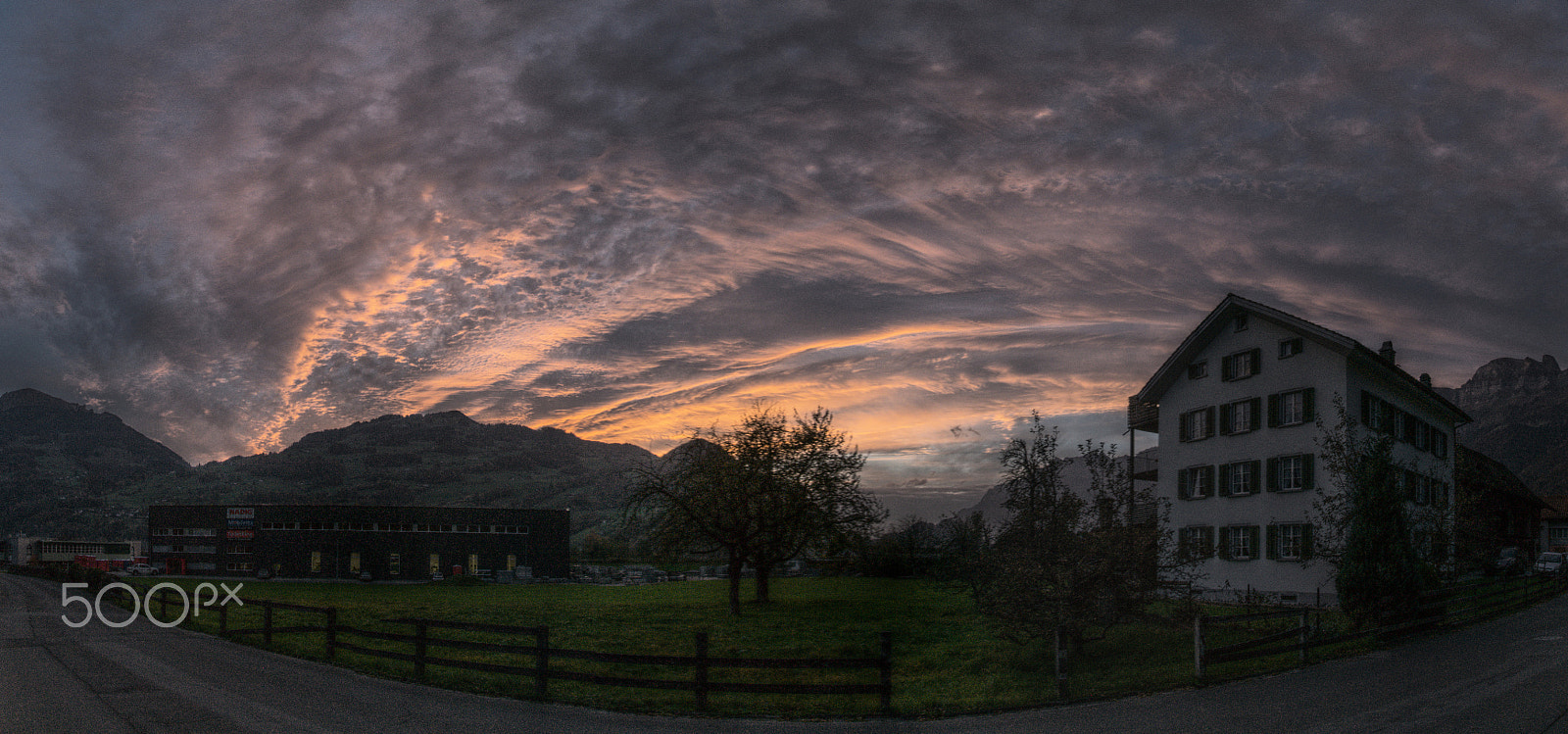 Nikon D300 sample photo. Berschis evening photography