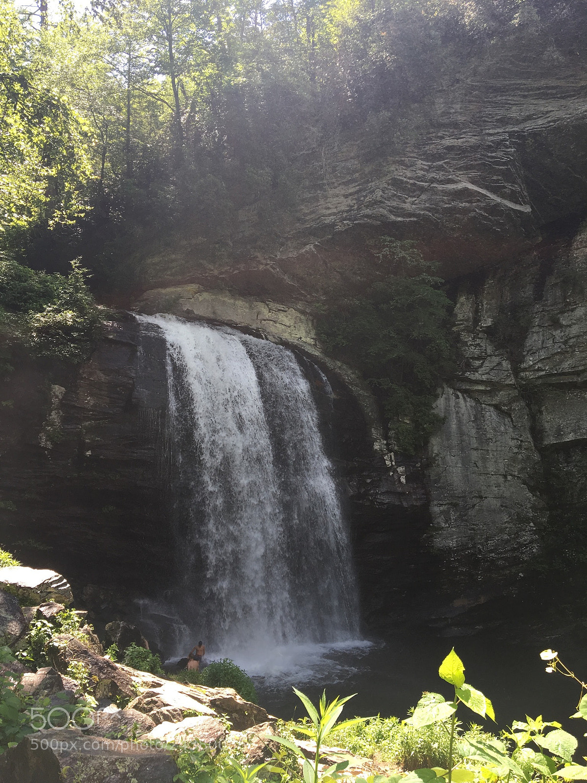 Apple iPhone 6s sample photo. Looking glass falls asheville photography