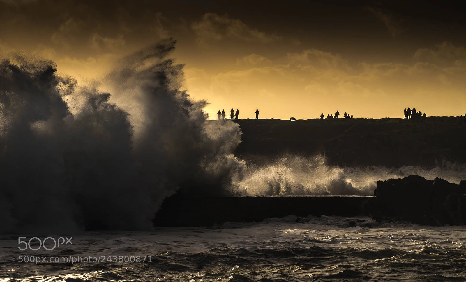 Fujifilm X-T1 sample photo. Sunset waves photography