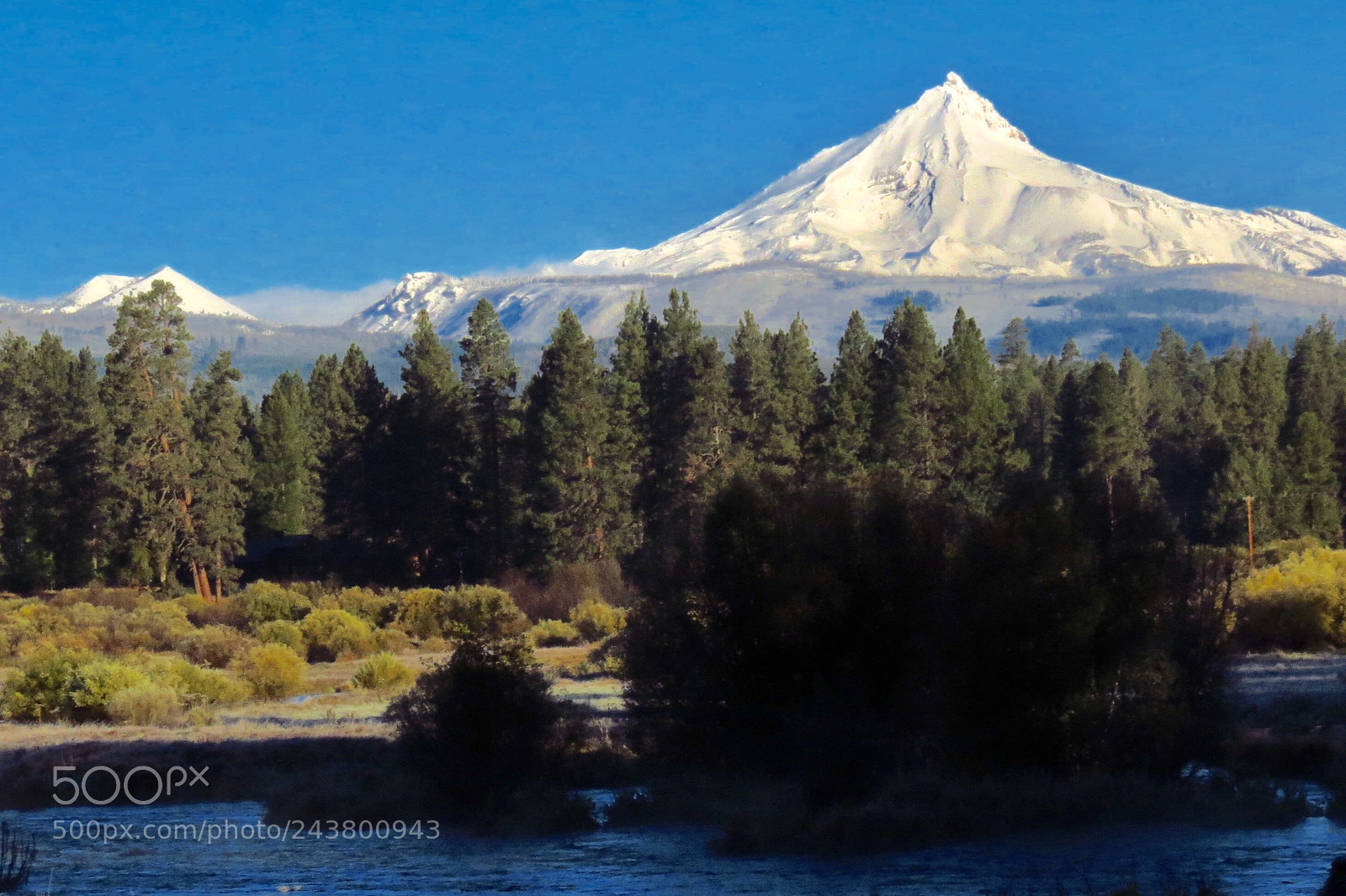 Canon PowerShot SX40 HS sample photo. Mount jefferson, metolius river photography