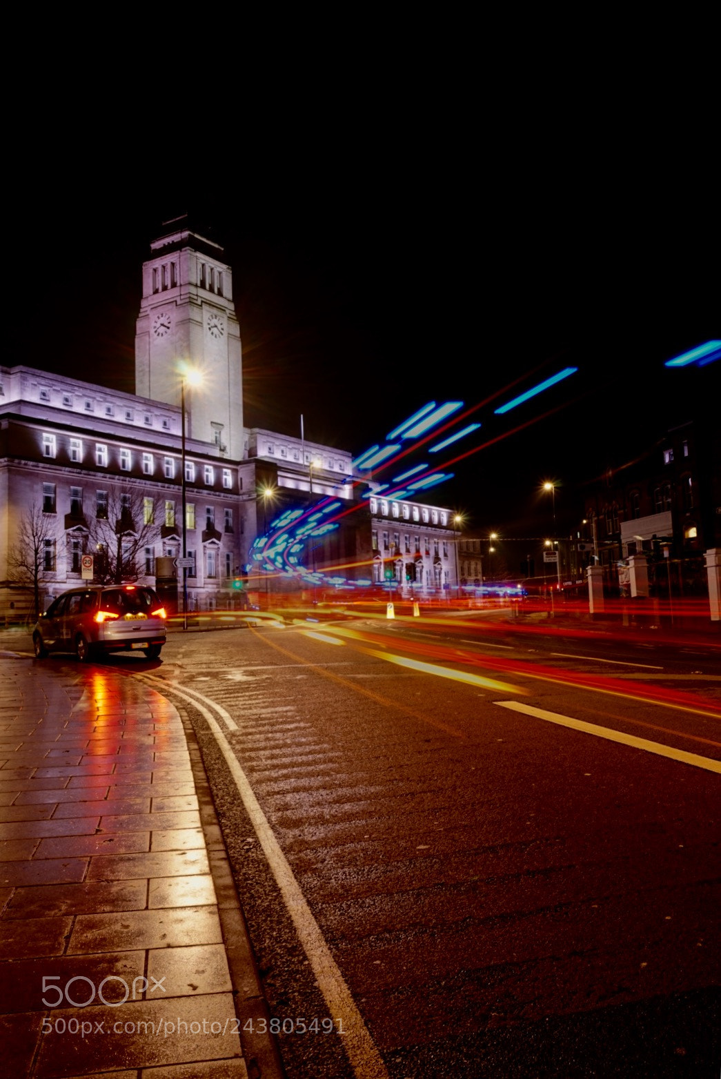 Sony a7 sample photo. Parkinson building night shoot photography