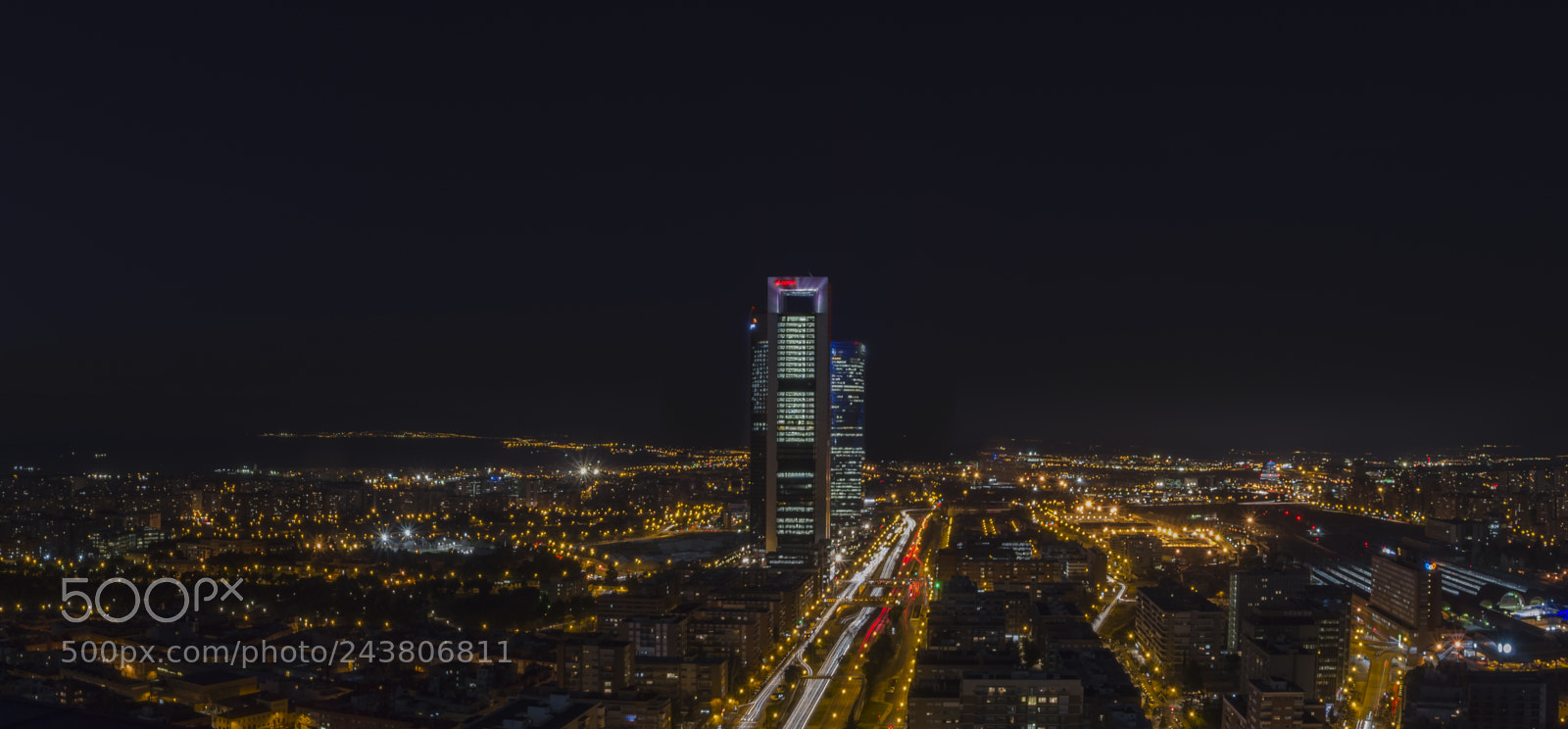 Nikon D5100 sample photo. Madrid skyline photography