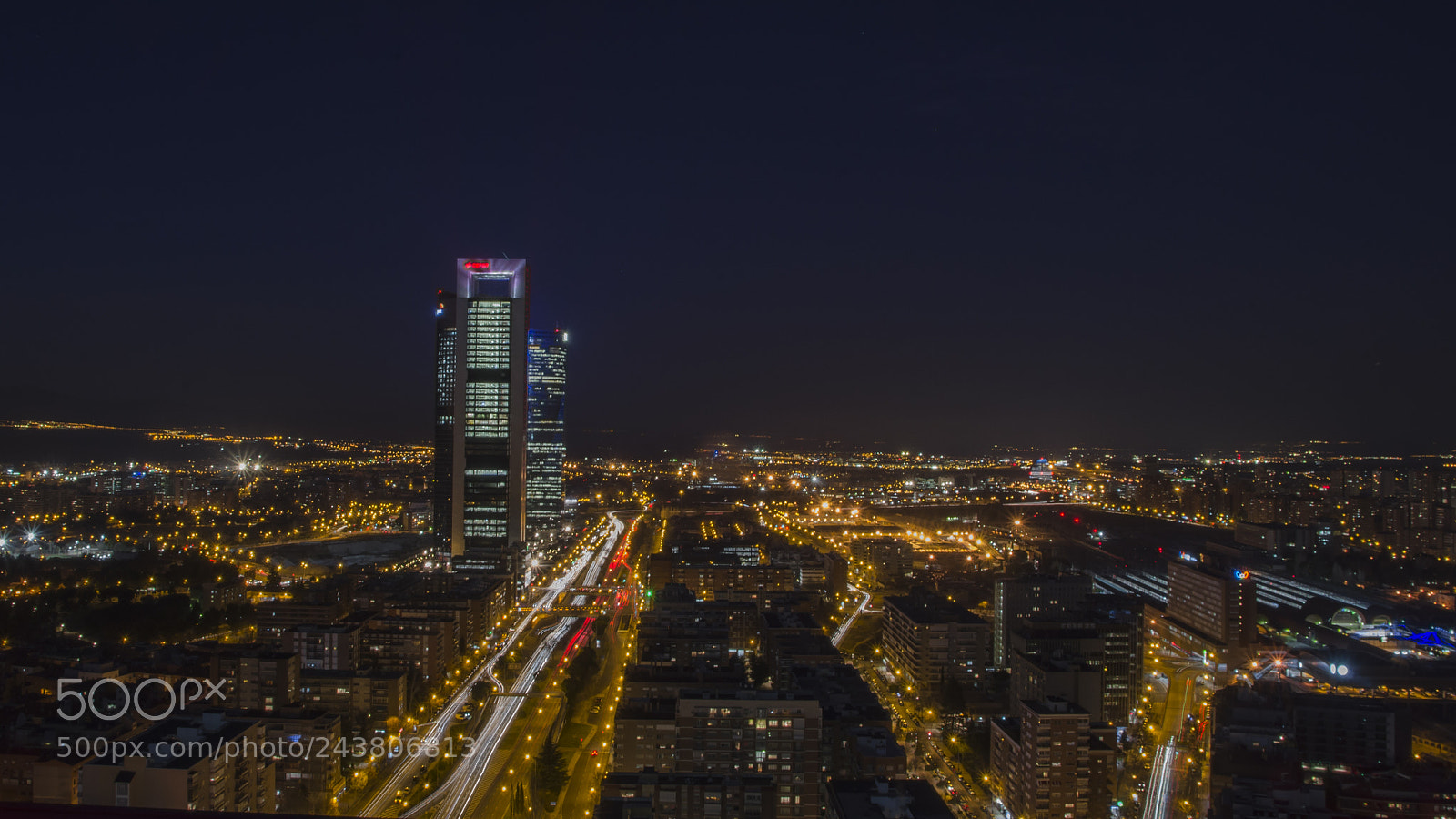 Nikon D5100 sample photo. Madrid skyline photography