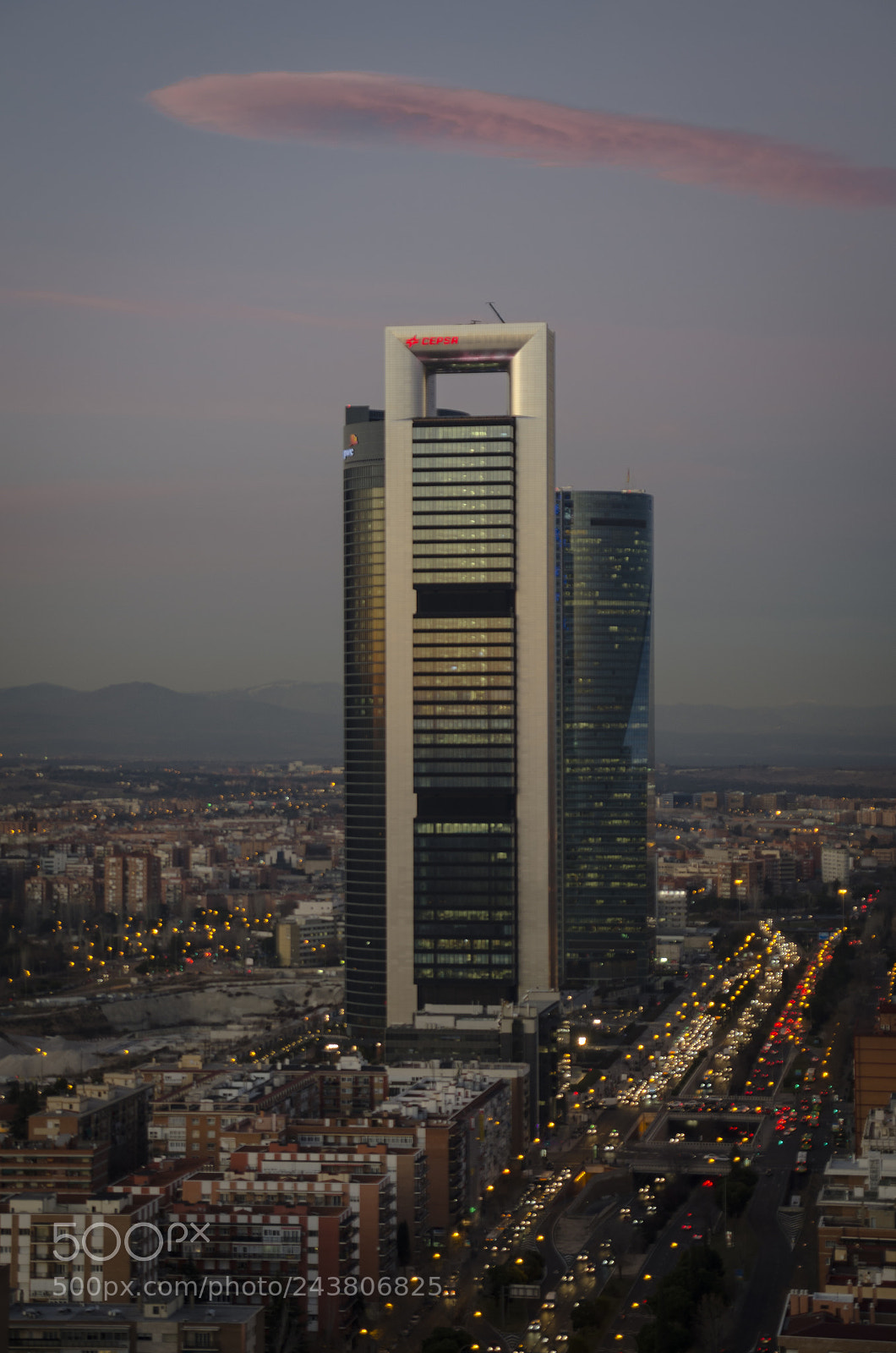 Nikon D5100 sample photo. Madrid skyline photography