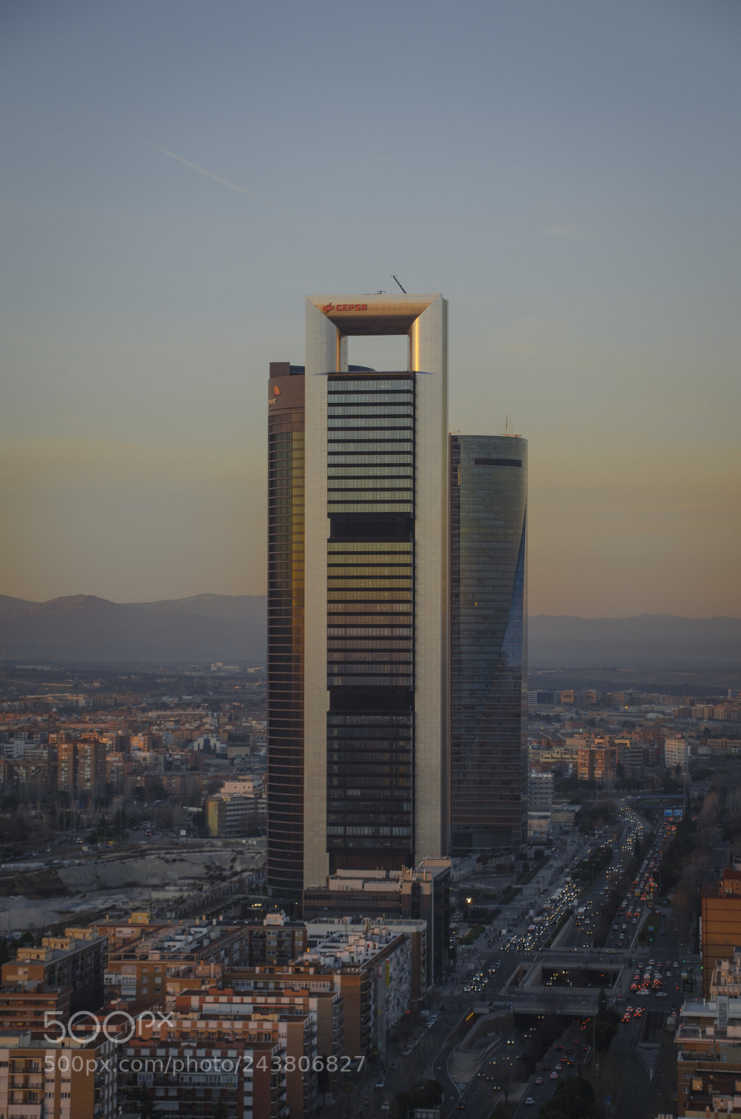 Nikon D5100 sample photo. Madrid skyline photography