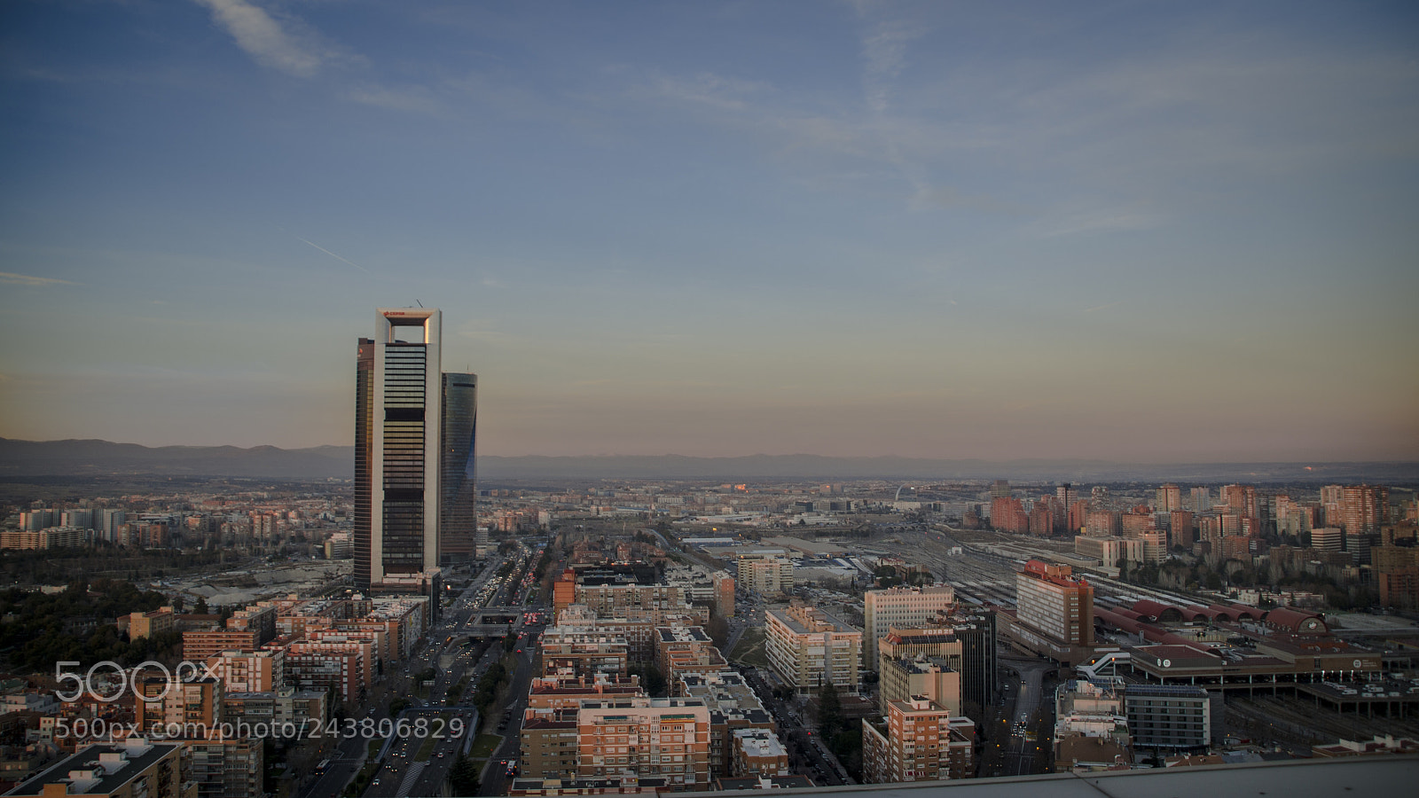 Nikon D5100 sample photo. Madrid skyline photography
