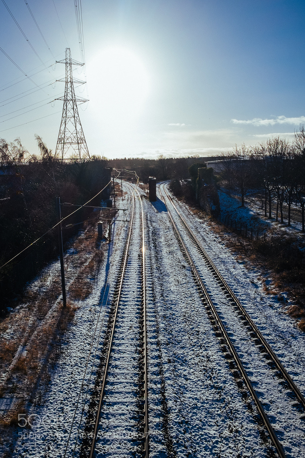 Fujifilm X-E2 sample photo. Tracks to sun photography