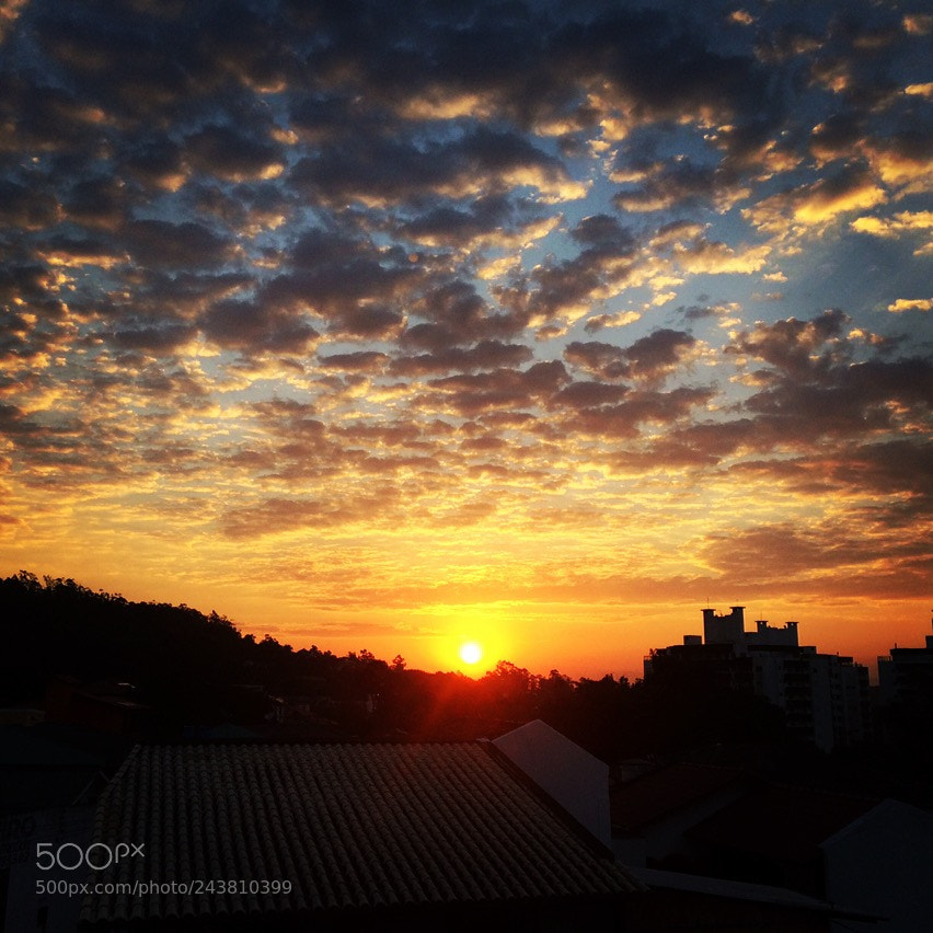 Apple iPhone 5s sample photo. Florianopolis sunset photography