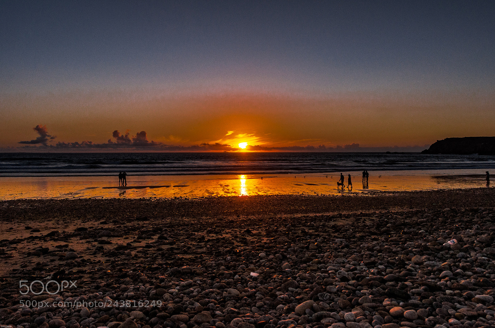 Nikon D5000 sample photo. Sunset in bretagne photography