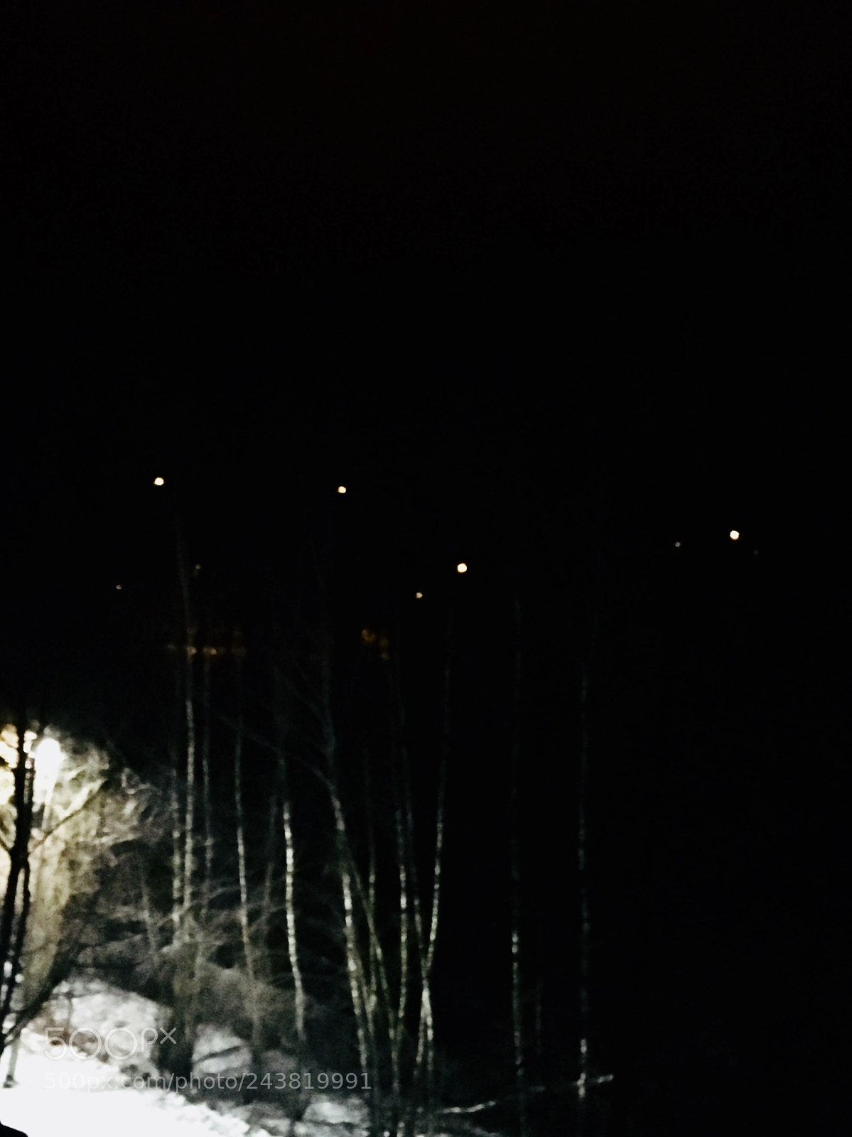 Apple iPhone 6s sample photo. Village lamps and winter photography