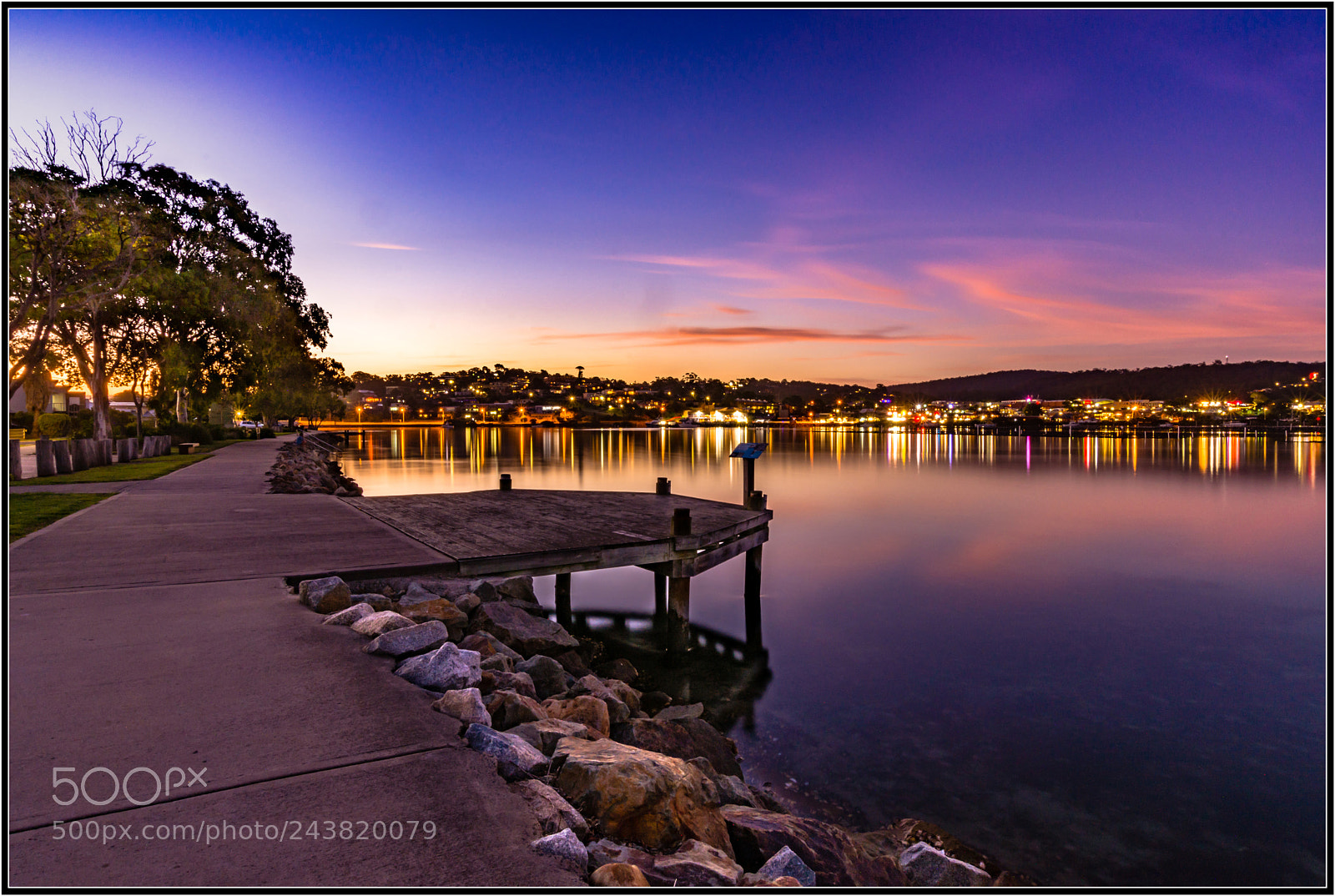 Nikon D7200 sample photo. Sunset over merimbula lake photography