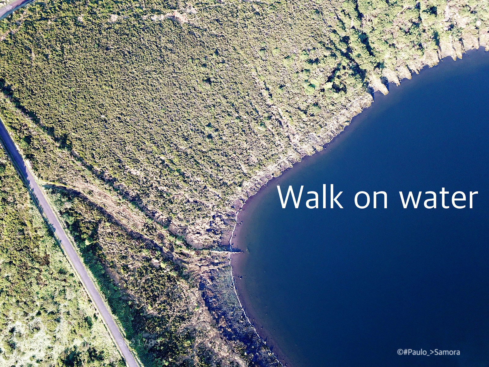 DJI FC220 sample photo. Walk on water photography