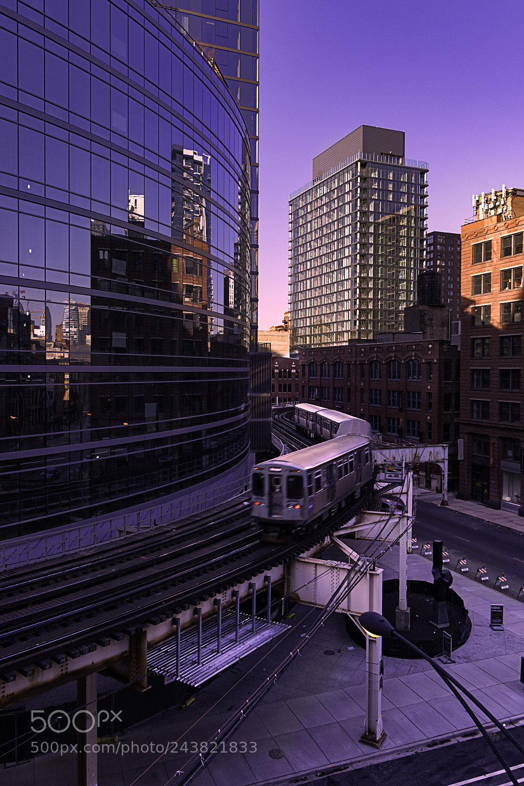 Canon EOS 7D Mark II sample photo. Chicago train photography
