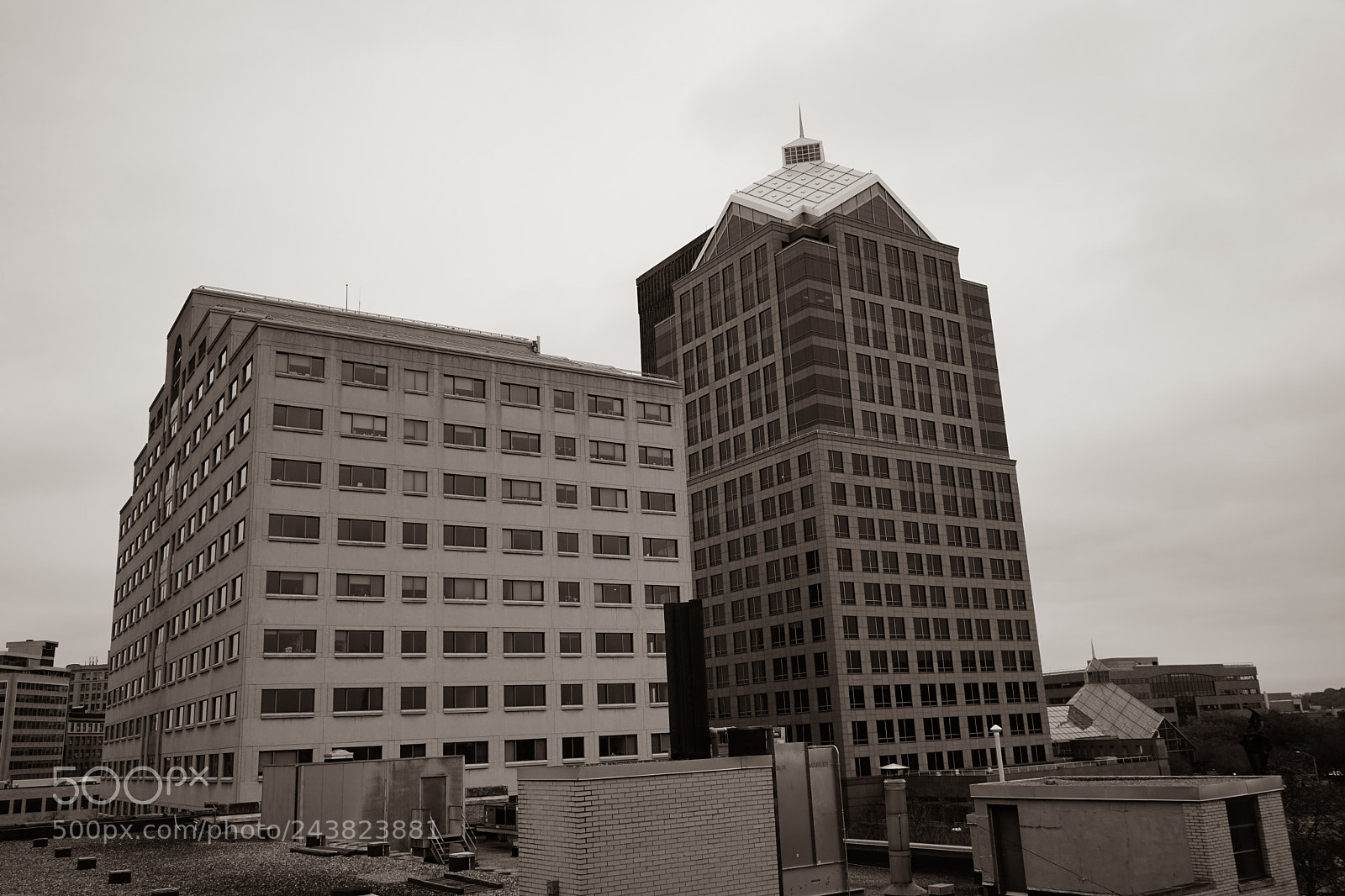 Sony a7 II sample photo. Rochester skyline photography