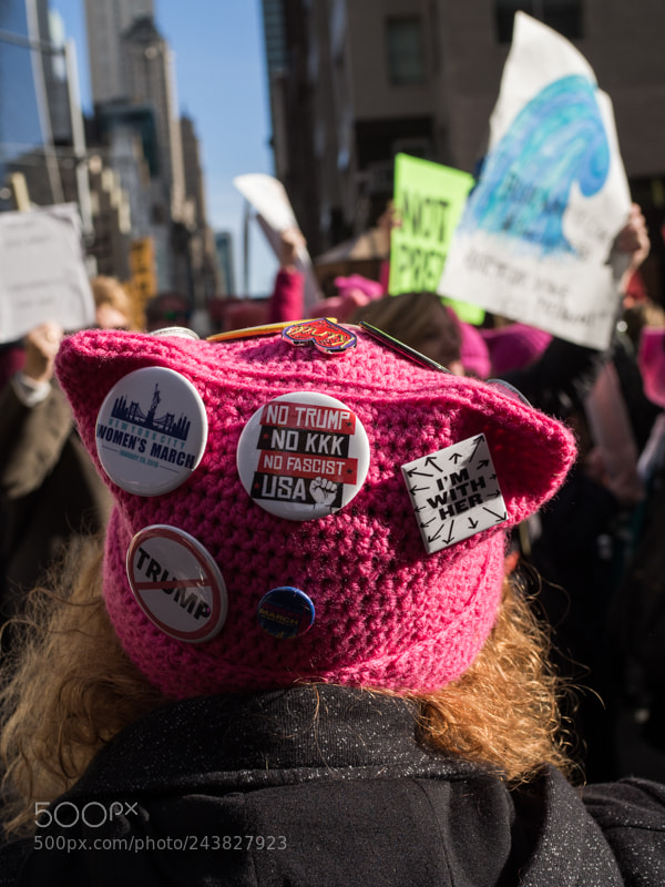 Olympus OM-D E-M10 II sample photo. Women's march [ 2018, nyc ] photography