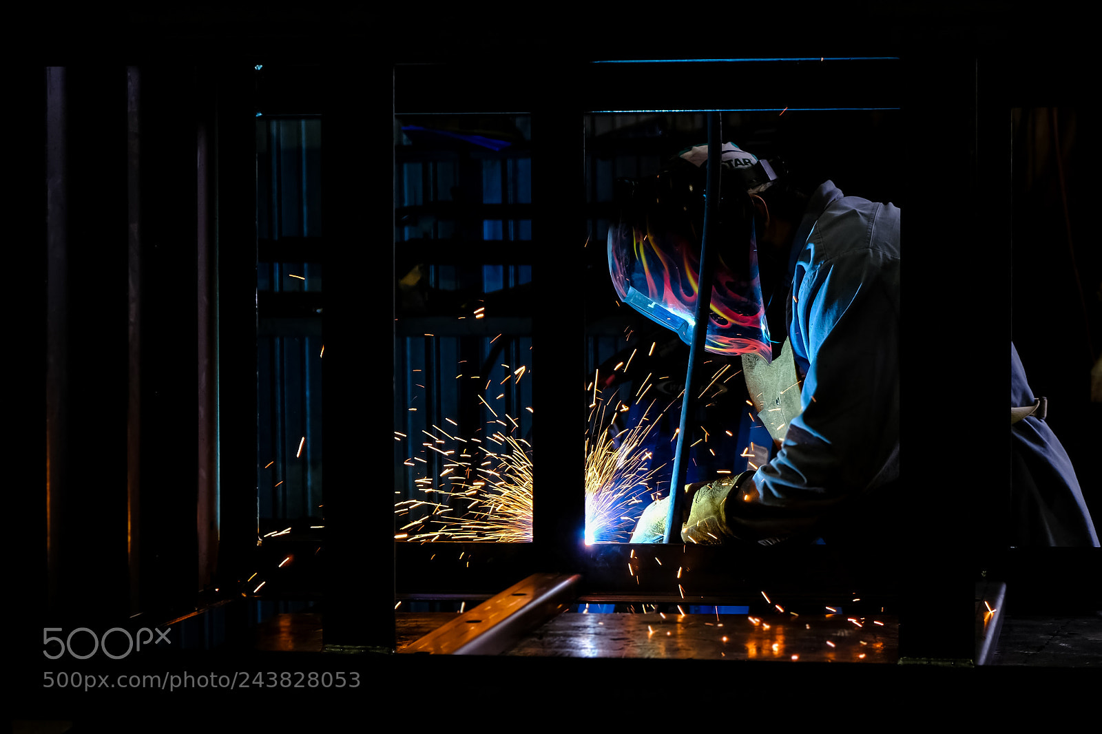 Fujifilm X-T20 sample photo. Welder welding photography