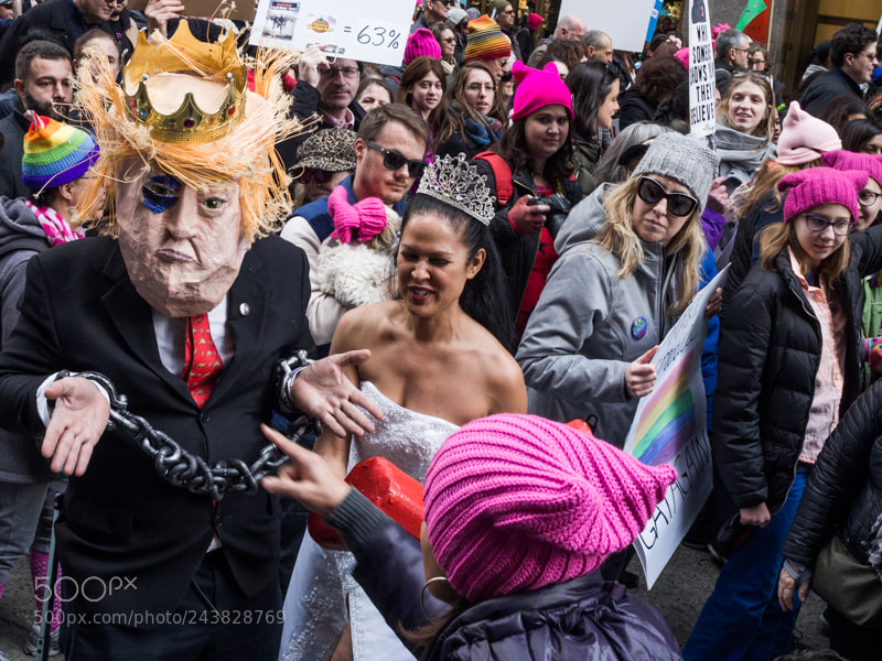 Olympus OM-D E-M10 II sample photo. Women's march [ 2018, nyc ] photography