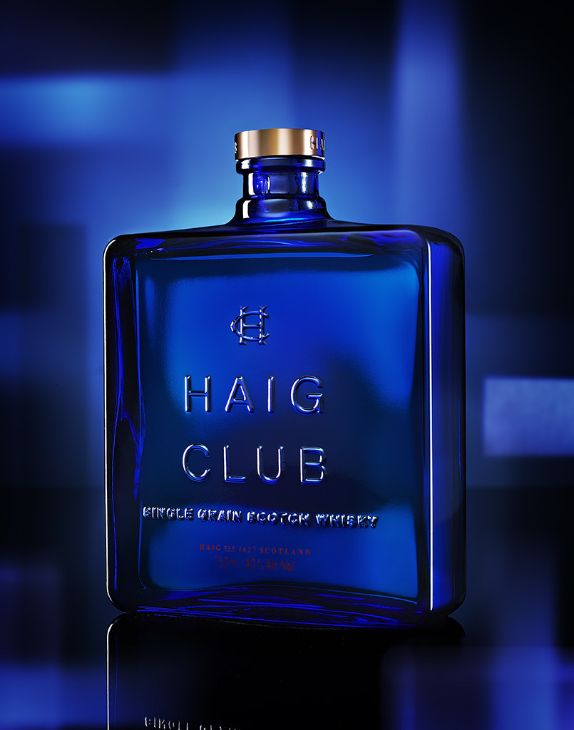 Phase One IQ140 sample photo. Beverage shot of haig club whisky photo by brian kaldorf photography