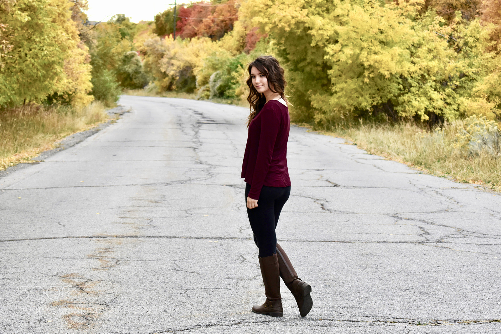 Nikon D3400 sample photo. Lonely road photography