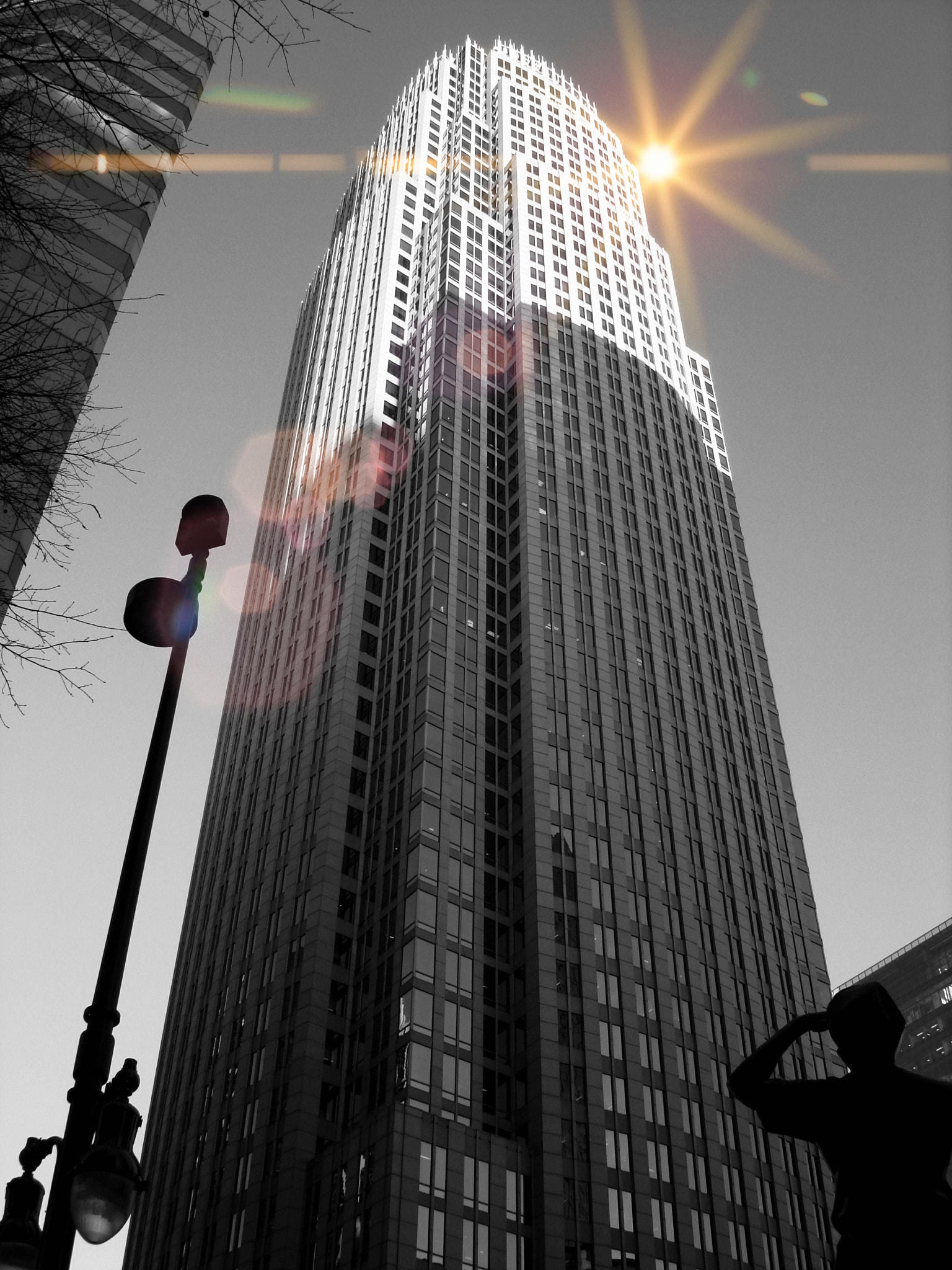 Sony DSC-W100 sample photo. Bank of america tower 1 photography