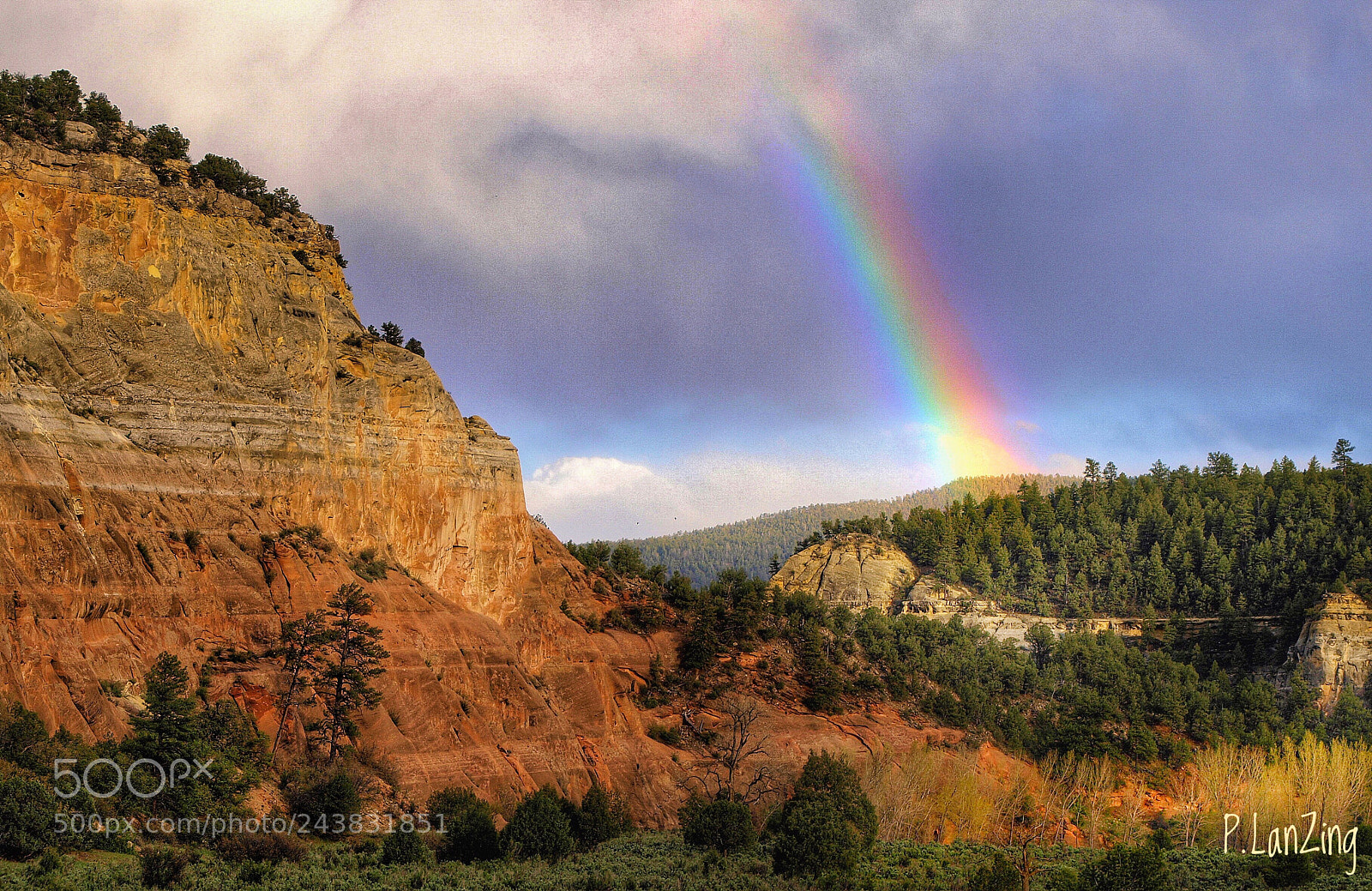 Olympus E-3 sample photo. Canyon rainbow, new mexico photography