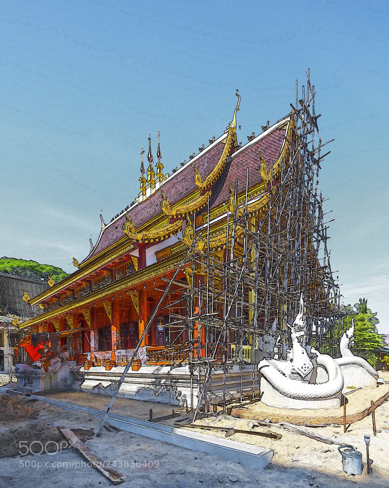 Nikon D850 sample photo. Wat chedi mae khraw photography