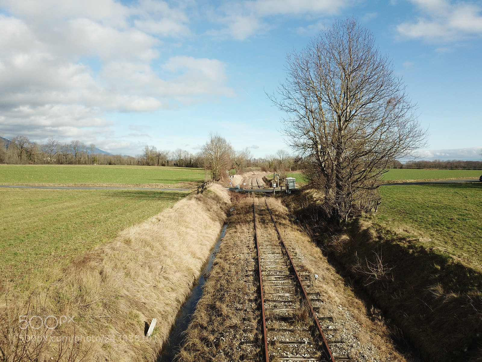 DJI FC220 sample photo. Railway photography