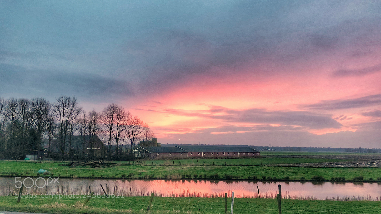 Apple iPhone X sample photo. Dutch sunset photography