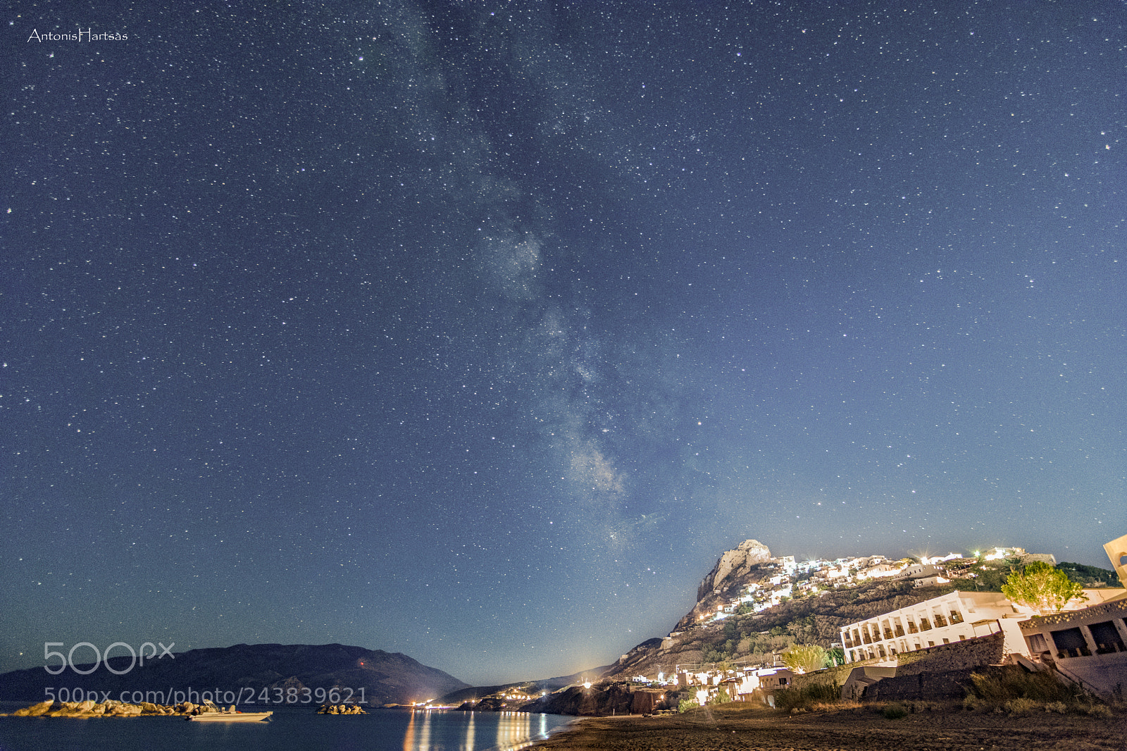 Nikon D3400 sample photo. Milkyway in skyros island photography