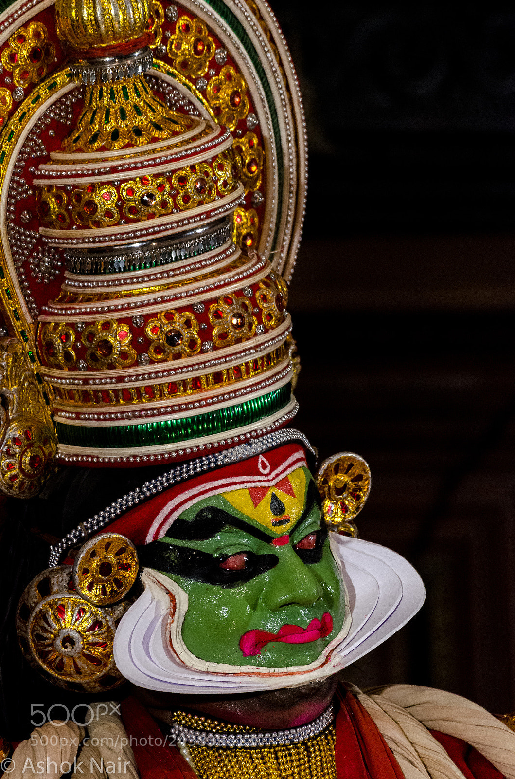 Nikon D5100 sample photo. Kathakali artiste photography