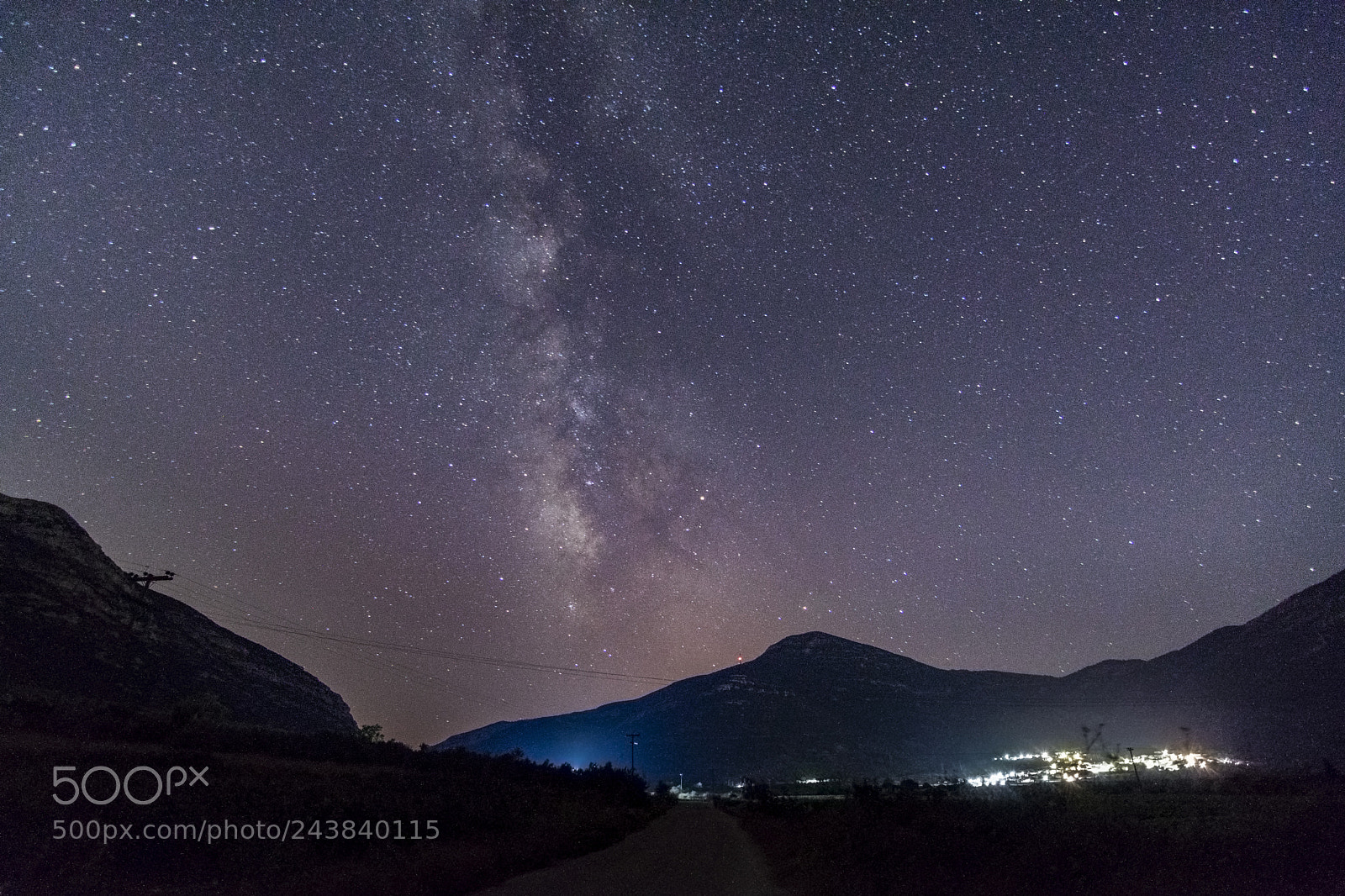 Nikon D3400 sample photo. Village milkyway photography