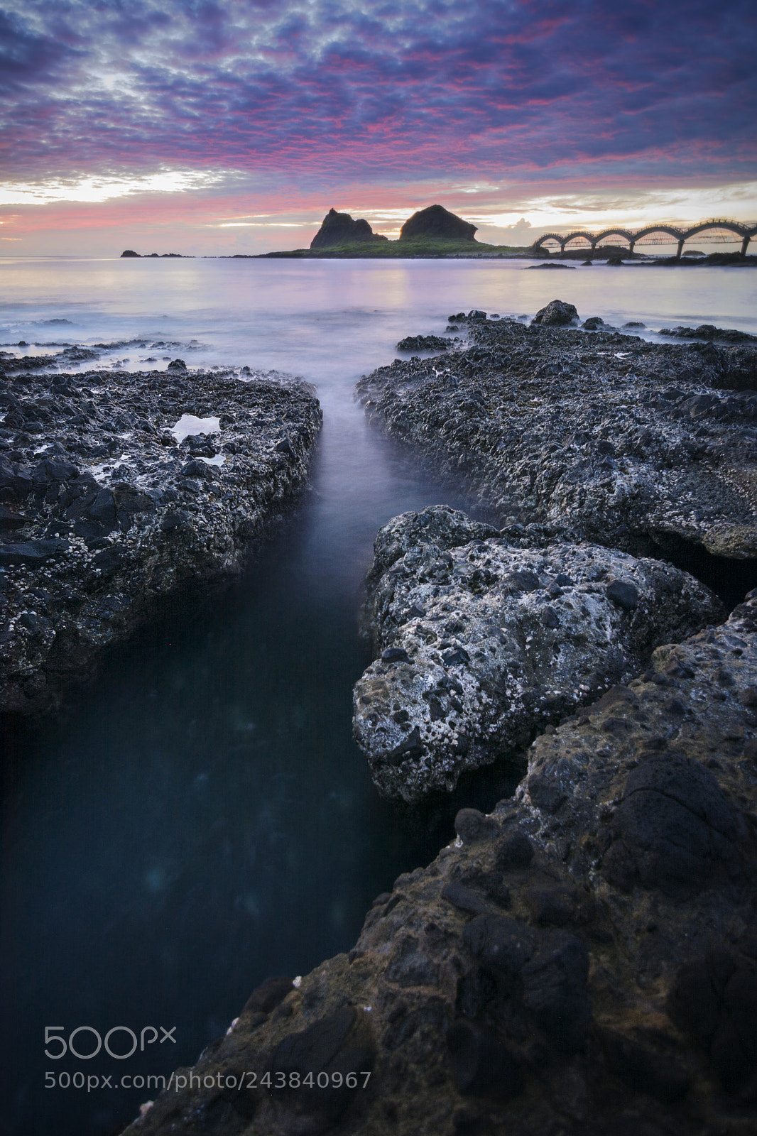 Nikon D7100 sample photo. Shore wake rose sky photography