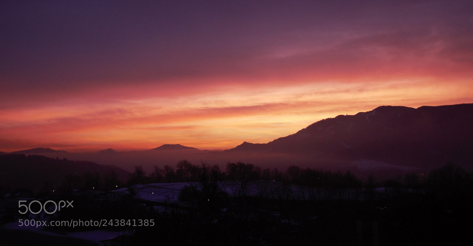 Sony SLT-A68 sample photo. Leoben sunset photography