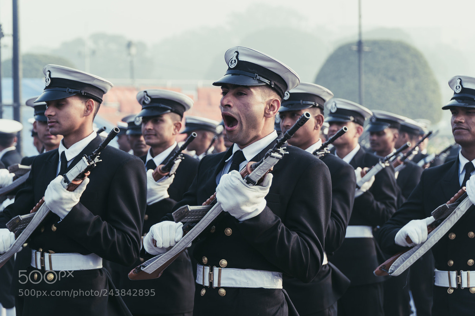 Sony a6500 sample photo. Republic day parade rehearsal photography