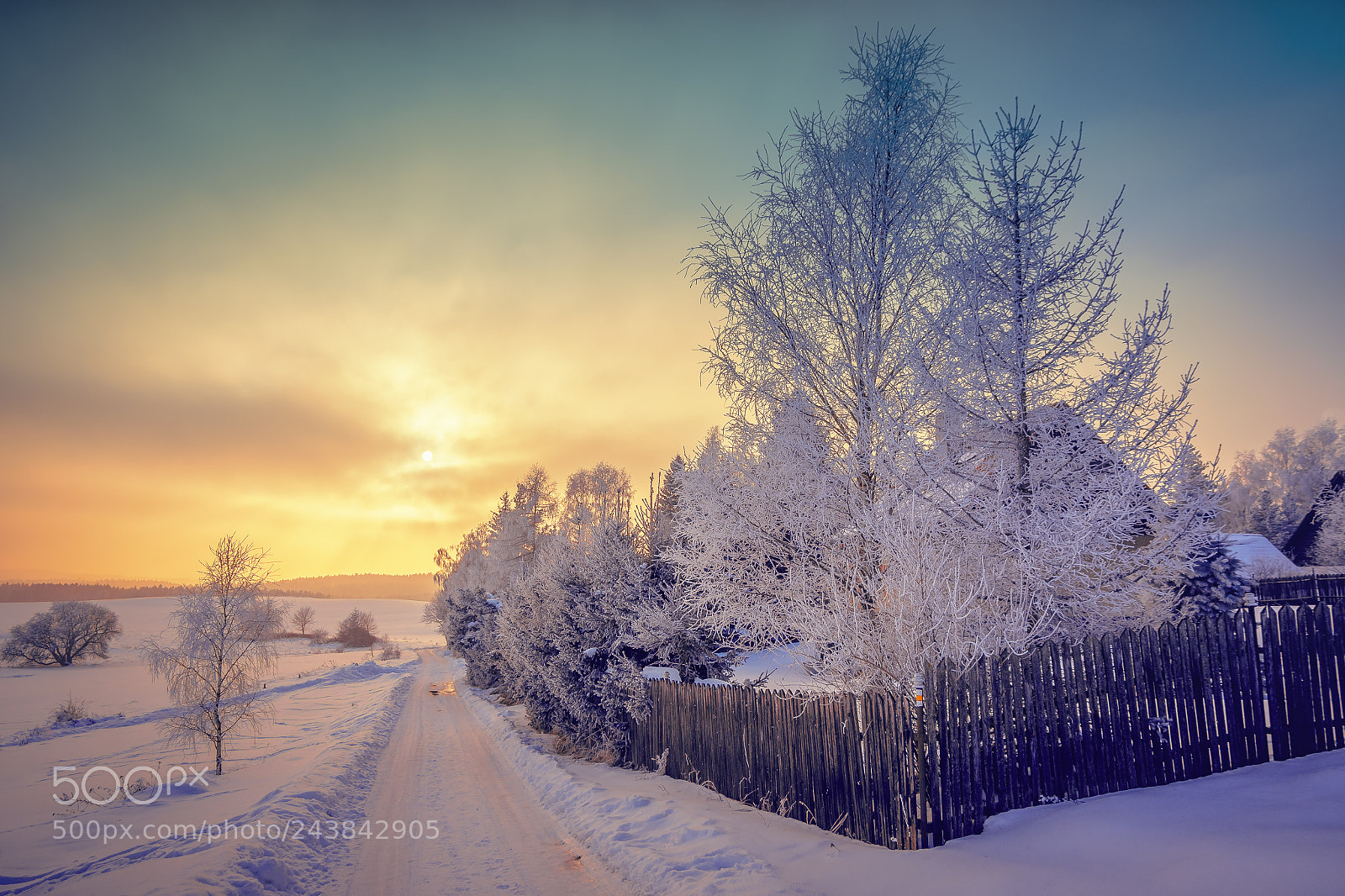 Pentax K-70 sample photo. A winter sunset. photography