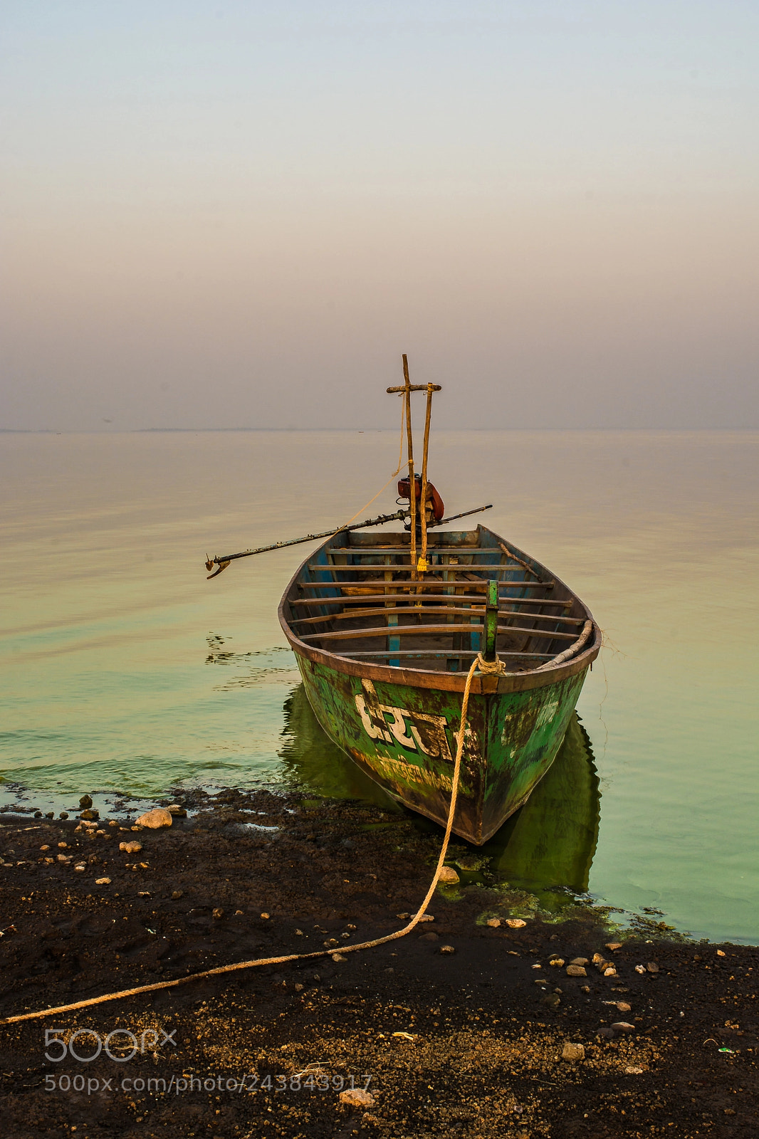 Nikon D7100 sample photo. Lonely boat photography