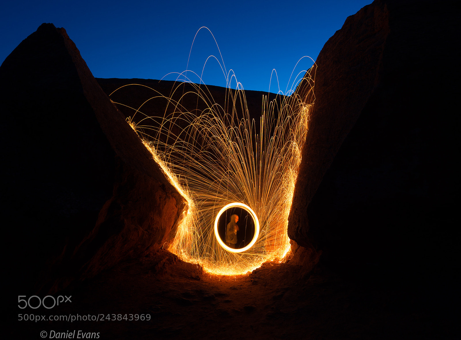 Olympus OM-D E-M10 sample photo. Steel wool at dusk photography