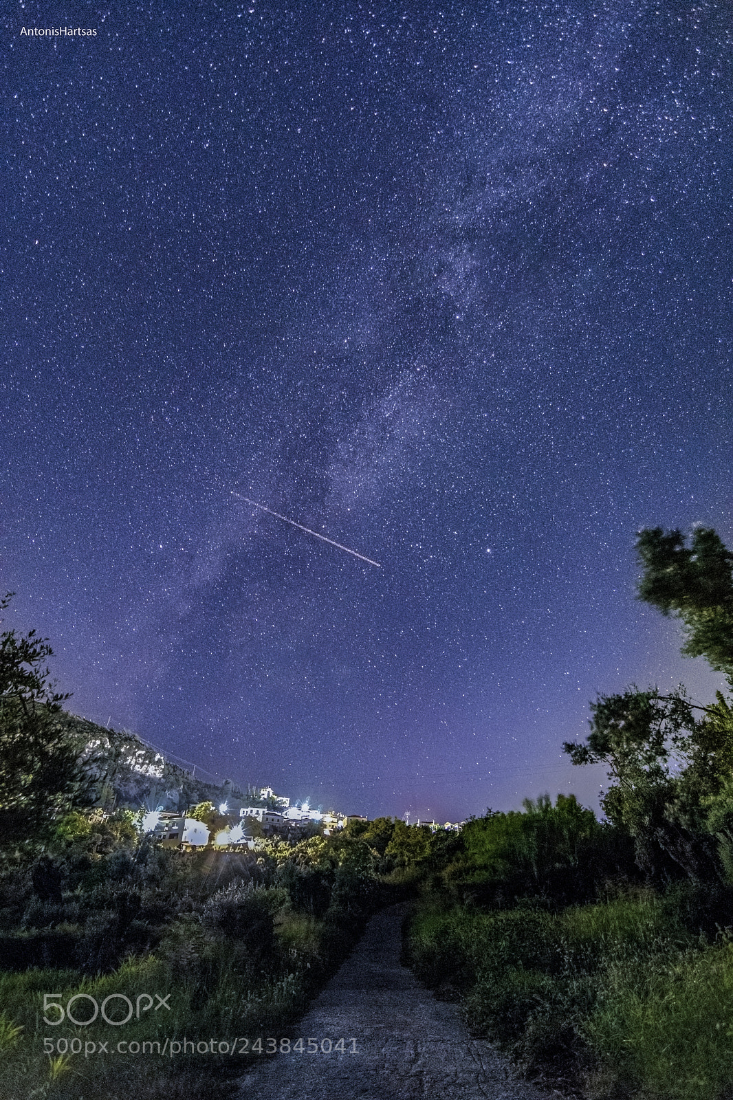 Nikon D3400 sample photo. Falling star in milkyway photography