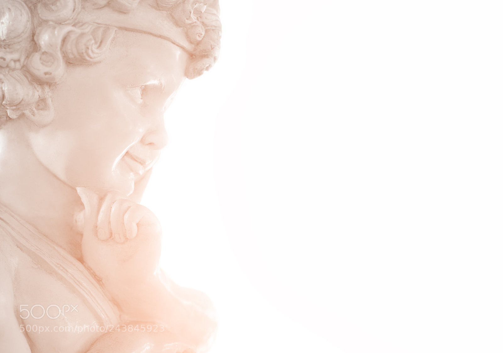 Canon EOS 60D sample photo. Cupid on white background.for photography