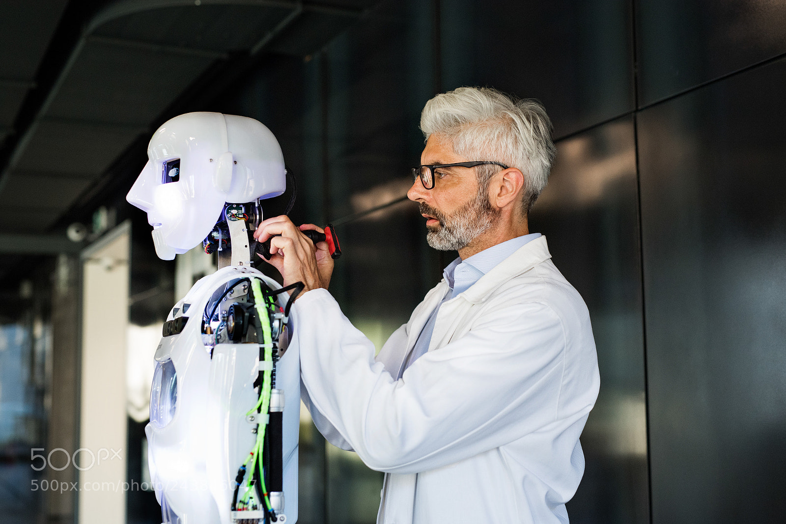 Nikon D5 sample photo. Businessman or a scientist photography