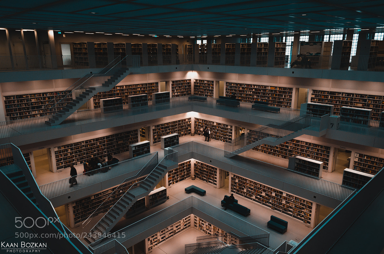 Nikon D5100 sample photo. Stuttgart library photography