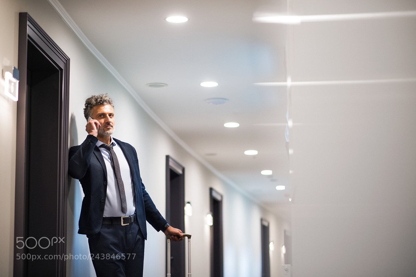 Nikon D5 sample photo. Mature businessman with smartphone photography