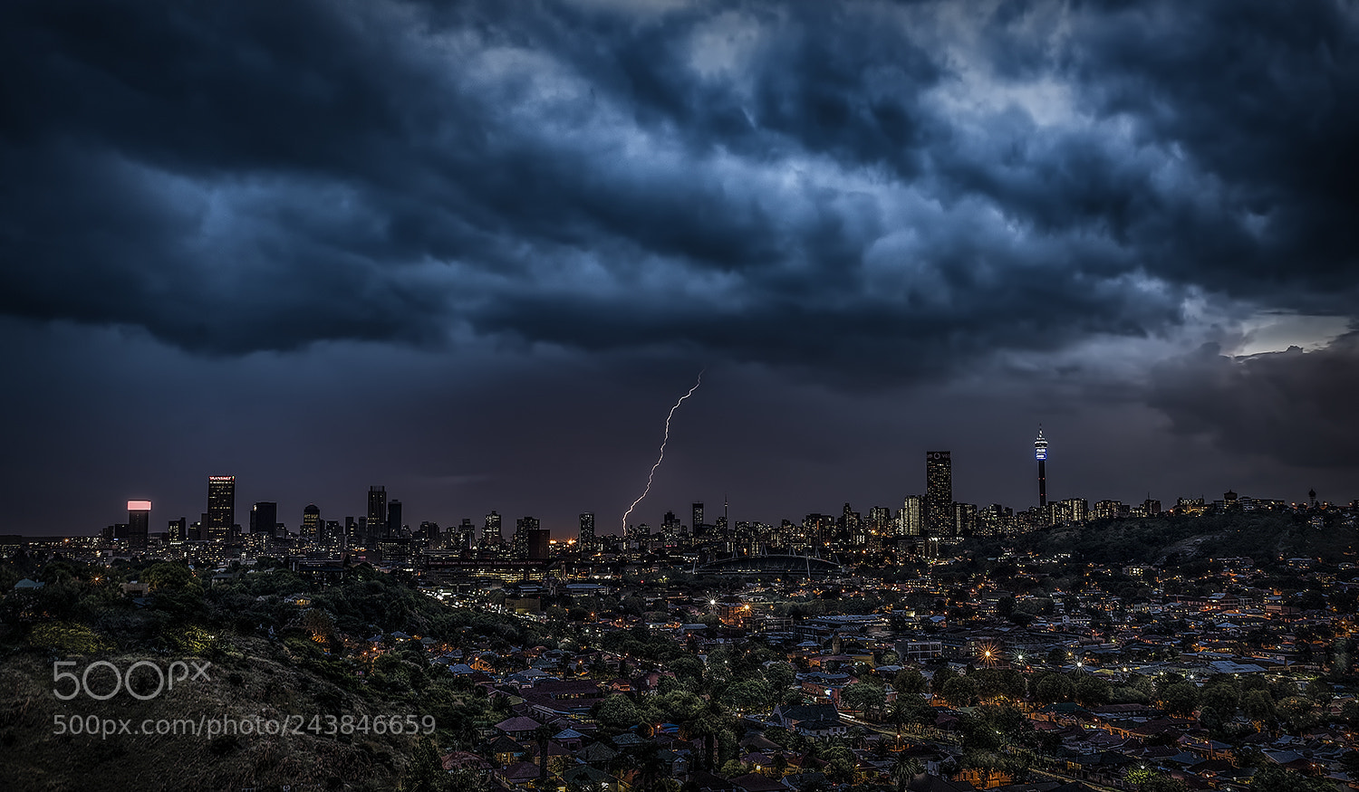Nikon D810 sample photo. Joburg skyline photography