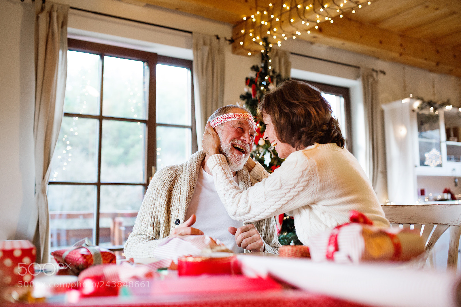 Nikon D4S sample photo. Senior couple in sweaters photography
