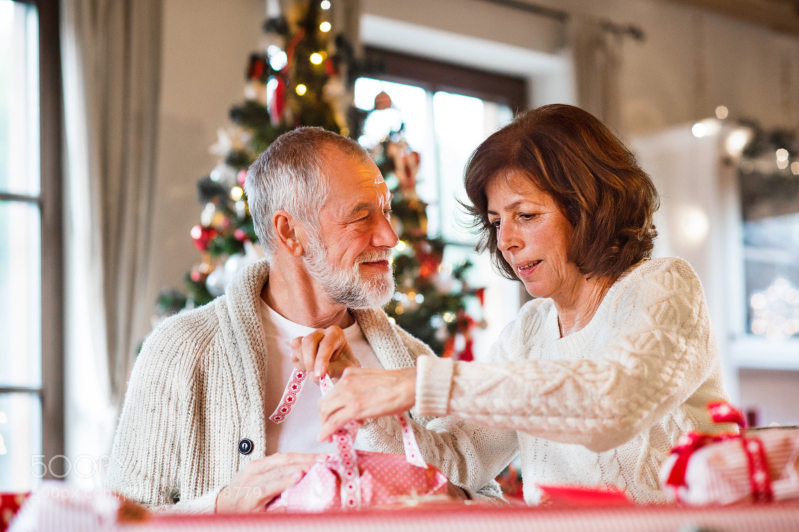 Nikon D4S sample photo. Senior couple in sweaters photography