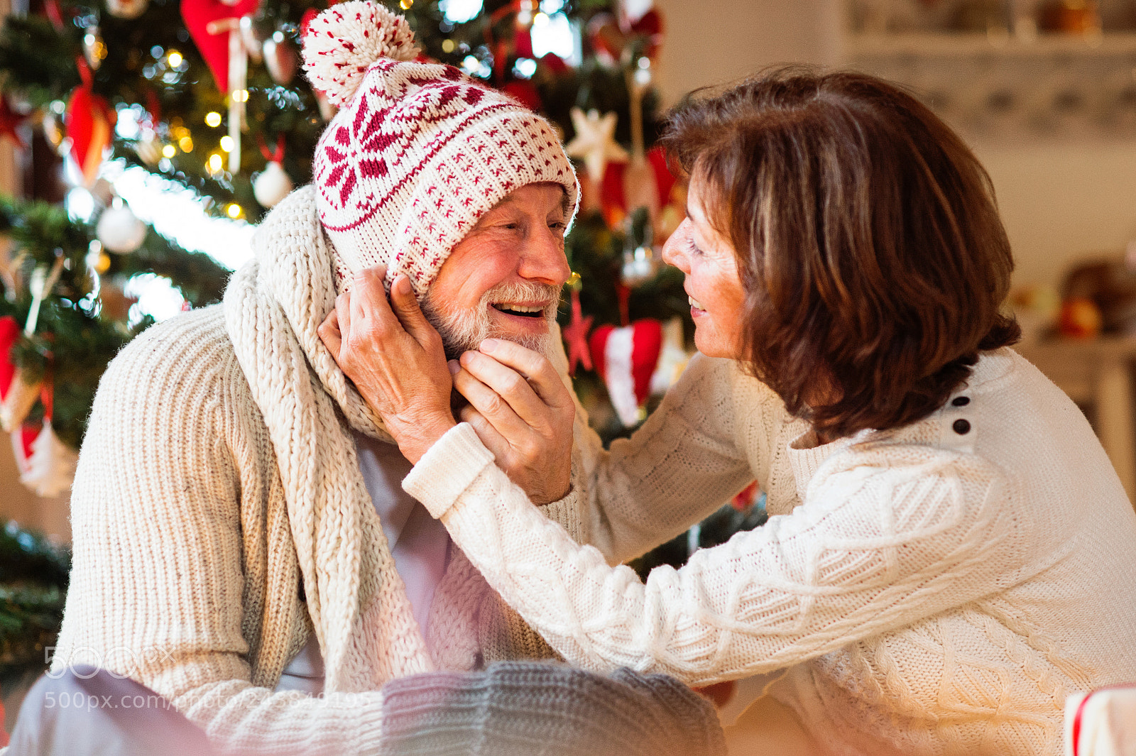 Nikon D4S sample photo. Senior couple in front photography